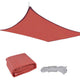 TheDisplayOutlet Square Sun Sail Patio Deck Shade Sail 18x18, Dark Red Image