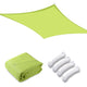 TheDisplayOutlet Square Sun Sail Patio Deck Shade Sail 16x16, Lime Image