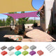 TheDisplayOutlet Square Sun Sail Patio Deck Shade Sail 16x16 Image