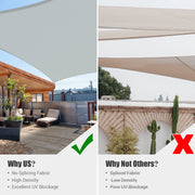 Square Sun Sail Patio Deck Shade Sail 12x12