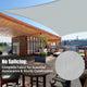 TheDisplayOutlet Square Sun Sail Patio Deck Shade Sail 12x12 Image