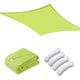 TheDisplayOutlet Square Sun Sail Patio Deck Shade Sail 12x12, Lime Image