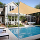 TheDisplayOutlet Rectangle Shade Sail Patio Deck Shade 13x10, Desert Sand Image