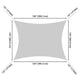 TheDisplayOutlet Rectangle Shade Sail Patio Deck Shade 13x10 Image