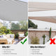 Triangle Shade Sail Patio Shade 25x25x25