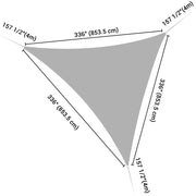 TheDisplayOutlet Triangle Shade Sail Patio Shade 28x28x28 Image