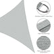 Triangle Shade Sail Patio Shade 28x28x28