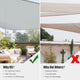 TheDisplayOutlet Triangle Shade Sail Patio Shade 28x28x28 Image