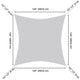 TheDisplayOutlet Square Sun Sail Patio Deck Shade Sail 10x10 Image