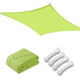 TheDisplayOutlet Square Sun Sail Patio Deck Shade Sail 10x10, Green Glow Image