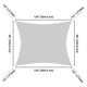 TheDisplayOutlet Rectangle Shade Sail Patio Deck Shade 8x10 Image