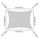 TheDisplayOutlet Rectangle Shade Sail Patio Deck Shade 23x20 Image