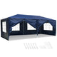 TheDisplayOutlet 10x20 Outdoor Party Tent with Sides(6-Wall), Blue Image