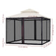 TheDisplayOutlet Gazebo Netting Replacement for 10x10 Gazebos Image