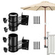 TheDisplayOutlet Patio Umbrella Mount, Wall Mount, Deck Mount for D2 5/16" Poles, Corner Mount Image