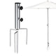 TheDisplayOutlet Metal Beach Umbrella Anchor Holds Poles D1 7/16" Image
