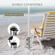 TheDisplayOutlet Metal Beach Umbrella Anchor Holds Poles D1 7/16" Image