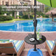TheDisplayOutlet Outdoor Umbrella Table Drink Tray 20x1.5 in Image