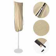 TheDisplayOutlet 15 Foot Patio Umbrella Cover with Zipper Rod Image