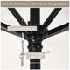 TheDisplayOutlet Patio Umbrella Tilt & Crank Lift Metal 7.5ft 6-Rib Image