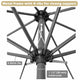 TheDisplayOutlet Patio Umbrella Tilt Metal 10ft 8-Rib Image
