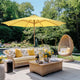 Patio Umbrella Wooden 13ft 8-Rib