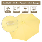 Patio Umbrella Wooden 13ft 8-Rib