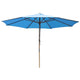TheDisplayOutlet Patio Umbrella Wooden 13ft 8-Rib, Blue Image