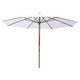 TheDisplayOutlet Patio Umbrella Wooden 13ft 8-Rib, White Image