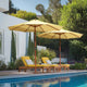 TheDisplayOutlet Patio Umbrella Wooden 9ft 8-Rib Image