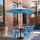 TheDisplayOutlet Patio Umbrella Wooden 9ft 8-Rib Image