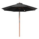 TheDisplayOutlet Patio Umbrella Wooden 9ft 8-Rib, Custom Printed Logo Image