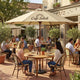 TheDisplayOutlet Custom Printed Outdoor Market Umbrella Wooden 9ft 8-Rib Image