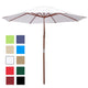 Patio Umbrella Wooden 9ft 8-Rib