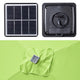 Rectangular Solar Patio Umbrella Light Bulb Tilt 10x6.5ft 6-Rib