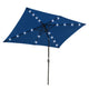 TheDisplayOutlet Rectangular Solar Patio Umbrella Light Bulb Tilt 10x6.5ft 6-Rib, Navy Image