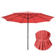 TheDisplayOutlet Patio Umbrella Metal 13ft 8-Rib, Red Image