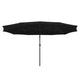TheDisplayOutlet Rectangular Patio Umbrella Metal 15x9ft, Black Image