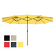 TheDisplayOutlet Rectangular Patio Umbrella Metal 15x9ft Image