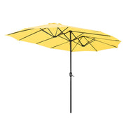 TheDisplayOutlet Rectangular Patio Umbrella Metal 15x9ft Image
