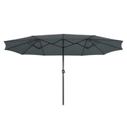 Rectangular Patio Umbrella Metal 15x9ft