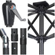 TheDisplayOutlet Solar Patio Umbrella with Light Tube Tilt Metal 10ft 8-Rib Image