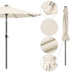 TheDisplayOutlet Solar Patio Umbrella with Light Tubes Tilt Metal 9ft 8-Rib Image