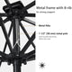 TheDisplayOutlet Solar Patio Umbrella with Light Tubes Tilt Metal 9ft 8-Rib Image