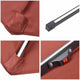TheDisplayOutlet Solar Patio Umbrella with Light Tubes Tilt Metal 10ft 8-Rib Image