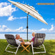 TheDisplayOutlet Patio Umbrella Tilt 3-Tiered 9ft 8-Rib Image