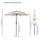 TheDisplayOutlet Patio Umbrella Tilt 3-Tiered 9ft 8-Rib Image