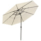 TheDisplayOutlet Patio Umbrella Tilt 3-Tiered 11ft 8-Rib, Beige Image