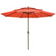 TheDisplayOutlet Patio Umbrella Tilt 3-Tiered 11ft 8-Rib Image
