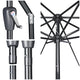 TheDisplayOutlet Patio Umbrella Tilt 10ft 8-Rib 220 gsm Canopy UV50+ Image
